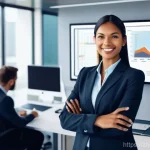 위험관리기술자 민간 자격증과 가치 - **Prompt 1: "The Strategic Risk Manager"**
    A highly confident and competent professional, dresse...