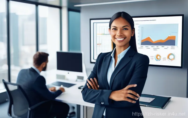 위험관리기술자 민간 자격증과 가치 - **Prompt 1: "The Strategic Risk Manager"**
    A highly confident and competent professional, dresse...